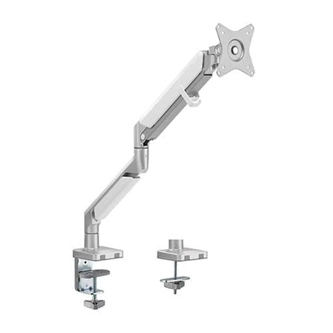 Darrahopens Electronics > Computer Accessories BRATECK Single Monitor EPIC Gas Spring Aluminum Monitor Arm Fit Most 17'-32' Monitors, Up to 9kg per screen VESA 75x75/100x100 Gloss Grey
