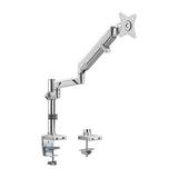Darrahopens Electronics > Computer Accessories BRATECK Single Monitor Pole-Mounted Epic Gas Spring Aluminum Monitor Arm Fit Most 17'-32' Monitors, Up to 9kg per screen VESA 75x75/100x100 Gloss Grey