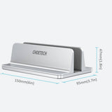 darrahopens Electronics > Computer Accessories CHOETECH H038 Desktop Aluminum Stand With Adjustable Dock Size, Laptop Holder For All MacBook & tablet