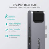 darrahopens Electronics > Computer Accessories CHOETECH HUB-M24 7-in-2 MacBook Pro/Air USB Adapter USB-C Hub