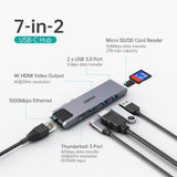 darrahopens Electronics > Computer Accessories CHOETECH HUB-M24 7-in-2 MacBook Pro/Air USB Adapter USB-C Hub