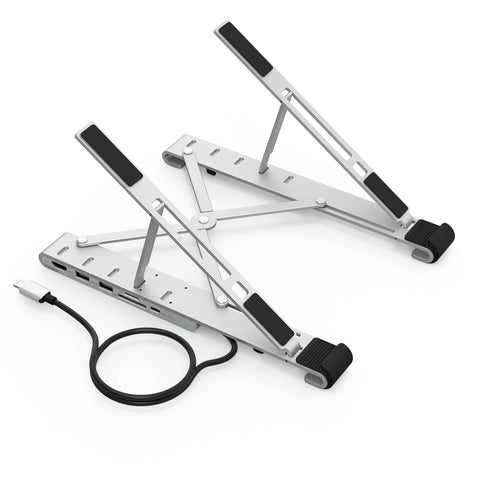 Darrahopens Electronics > Computer Accessories CHOETECH HUB-M43 7-in-1 USB-C Multiport Adapter with Foldable Laptop Stand