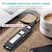Darrahopens Electronics > Computer Accessories CHOETECH PC-HDE02 M.2 to USB SSD Reader (Enclosure only) Supports M-Key (PCI-E NVMe-based)