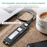 Darrahopens Electronics > Computer Accessories CHOETECH PC-HDE02 M.2 to USB SSD Reader (Enclosure only) Supports M-Key (PCI-E NVMe-based)