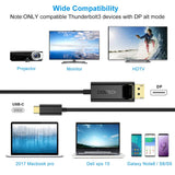 darrahopens Electronics > Computer Accessories Choetech XCP-1801BK USB-C to DisplayPort Cable 1.8m