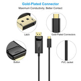 darrahopens Electronics > Computer Accessories Choetech XCP-1801BK USB-C to DisplayPort Cable 1.8m