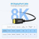 darrahopens Electronics > Computer Accessories CHOETECH XDD01 DP to DP Cable 2M 8K 60Hz