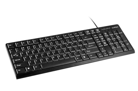 darrahopens Electronics > Computer Accessories CLiPtec KLASSIC USB STANDARD KEYBOARD (SPILL-RESISTANT DESIGN) - Black