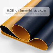 Darrahopens Electronics > Computer Accessories Dark Blue 90cm*45cm Dual Side Office Desk Pad Waterproof PU Leather Computer Mouse Pad