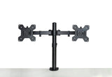 darrahopens Electronics > Computer Accessories Dual LCD Monitor Desk Mount Stand Adjustable Fits 2 Screens Up To 27"