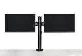 darrahopens Electronics > Computer Accessories Dual LCD Monitor Desk Mount Stand Adjustable Fits 2 Screens Up To 27"