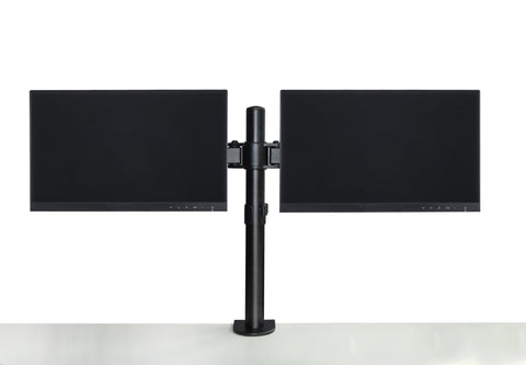 darrahopens Electronics > Computer Accessories Dual LCD Monitor Desk Mount Stand Adjustable Fits 2 Screens Up To 27"