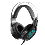 Darrahopens Electronics > Computer Accessories Gaming Headset Adjustment Headband Leather Earmuffs Omnidirectional Microphone