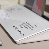 Darrahopens Electronics > Computer Accessories GOMINIMO Multipurpose Desktop Glass Dry Erase Board with Dividers GO-DGB-100-YD