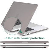 Darrahopens Electronics > Computer Accessories Grey MacBook Pro 13 Inch Case 2016-2023 M1 M2 A2338 A2289 A2251 A2159 Hard Shell Case Keyboard Cover