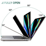 Darrahopens Electronics > Computer Accessories Grey MacBook Pro 13 Inch Case 2016-2023 M1 M2 A2338 A2289 A2251 A2159 Hard Shell Case Keyboard Cover