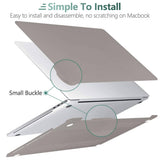 Darrahopens Electronics > Computer Accessories Grey MacBook Pro 13 Inch Case 2016-2023 M1 M2 A2338 A2289 A2251 A2159 Hard Shell Case Keyboard Cover