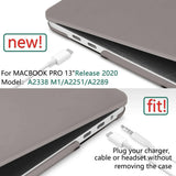 Darrahopens Electronics > Computer Accessories Grey MacBook Pro 13 Inch Case 2016-2023 M1 M2 A2338 A2289 A2251 A2159 Hard Shell Case Keyboard Cover