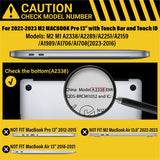 Darrahopens Electronics > Computer Accessories Grey MacBook Pro 13 Inch Case 2016-2023 M1 M2 A2338 A2289 A2251 A2159 Hard Shell Case Keyboard Cover