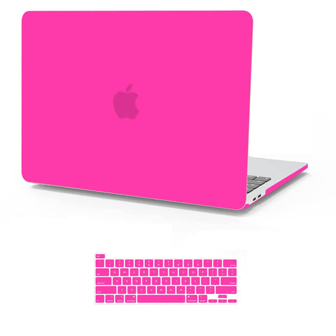 Darrahopens Electronics > Computer Accessories Hot Pink MacBook Pro 13 Inch Case 2016-2023 M1 M2 A2338 A2289 A2251 A2159 Hard Shell Case Keyboard Cover