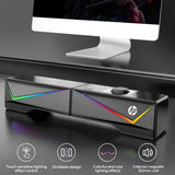 darrahopens Electronics > Computer Accessories HP DHE-6005 Wired RGB Gaming Surround Soundbar Stereo Speaker