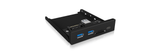 darrahopens Electronics > Computer Accessories ICY BOX IB-HUB1417-i3 Frontpanel with USB 3.0 Type-C and Type-A hub with card reader
