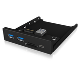 darrahopens Electronics > Computer Accessories ICY BOX IB-HUB1417-i3 Frontpanel with USB 3.0 Type-C and Type-A hub with card reader