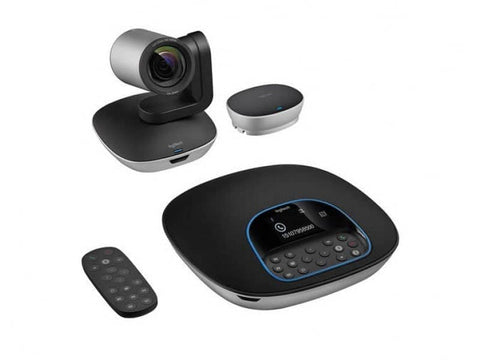 darrahopens Electronics > Computer Accessories LOGITECH CC3500e Conference Cam Group HD Video Conferencing Webcam for Med-Large Meeting Rooms 1080p Pan Tilt Zoom Camera & Speakerphone BT NFC