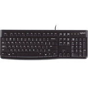 darrahopens Electronics > Computer Accessories LOGITECH K120 Keyboard Quiet typing Spill-resistant Durable keys Thin profile Curved space bar Adjustable tilt legs