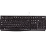 darrahopens Electronics > Computer Accessories LOGITECH K120 Keyboard Quiet typing Spill-resistant Durable keys Thin profile Curved space bar Adjustable tilt legs