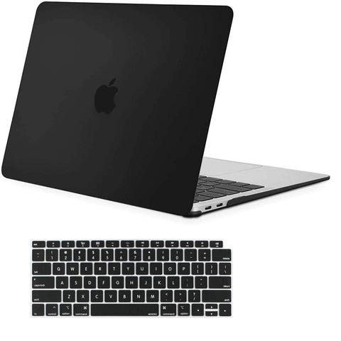 Darrahopens Electronics > Computer Accessories MacBook Air 13 Inch Case 2020 2019 2018, A1932, A2179,A2337 Shell Case Keyboard Cover Black