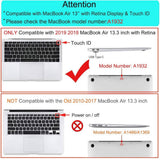 Darrahopens Electronics > Computer Accessories MacBook Air 13 Inch Case 2020 2019 2018, A1932, A2179, A2337 Shell Case Keyboard Cover Clear
