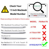 Darrahopens Electronics > Computer Accessories MacBook Air 13 Inch Case 2020 2019 2018, A1932, A2179, A2337 Shell Case Keyboard Cover Green