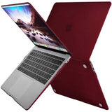 Darrahopens Electronics > Computer Accessories MacBook Air 13 Inch Case 2020 2019 2018, A1932, A2179,A2337 Shell Case Keyboard Cover Wine Red