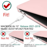 Darrahopens Electronics > Computer Accessories MacBook Air 13 Inch Case 2022 2021 2020 2019 2018, A1932, A2179, A2337 Shell Case Keyboard Cover