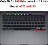 Darrahopens Electronics > Computer Accessories MacBook Pro 13 inch 2020 Release A2251 A2289 A2338 Matte Shell Case Keyboard Cover Touch Bar Clear