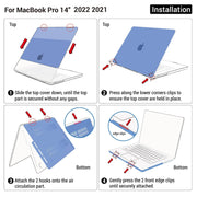 Darrahopens Electronics > Computer Accessories MacBook Pro 14 Max Inch Case 2023 2022 2021 M2 A2779 M1 A2442 Hardshell Case Keyboard Cover White