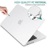 Darrahopens Electronics > Computer Accessories MacBook Pro 14 Max Inch Case 2023 2022 2021 M2 A2779 M1 A2442 Hardshell Case Keyboard Cover White