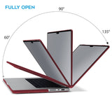 Darrahopens Electronics > Computer Accessories MacBook Pro 14 Max Inch Case 2023 2022 2021 M2 A2779 M1 A2442 Hardshell Case Keyboard Cover Wine Red