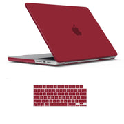 Darrahopens Electronics > Computer Accessories MacBook Pro 14 Max Inch Case 2023 2022 2021 M2 A2779 M1 A2442 Hardshell Case Keyboard Cover Wine Red