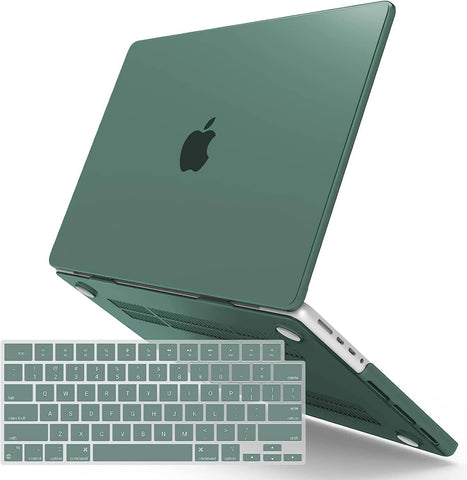 Darrahopens Electronics > Computer Accessories MacBook Pro 16 inch Case 2023 2022 2021 M2 A2780 A2485 M1 Pro/Max Hard Shell Case Keyboard Cover Midnight Green