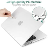 Darrahopens Electronics > Computer Accessories MacBook Pro 16 inch Case 2023 2022 2021 M2 A2780 A2485 M1 Pro/Max Hard Shell Case Keyboard Cover White