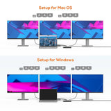 Darrahopens Electronics > Computer Accessories mbeat 15-in-1 Triple Display USB-C Dock (2 x HDMI & 1 x Display Port)