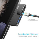 darrahopens Electronics > Computer Accessories mbeat Edge Pro Multifunction USB- C Hub with LAN for Microsoft Surface Pro Gen 5/6