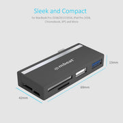 darrahopens Electronics > Computer Accessories mbeat Essential 5-In-1 USB- C Hub ( USB hub 2.0, 3.0, SD/TF card reader )