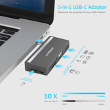 darrahopens Electronics > Computer Accessories mbeat Essential 5-In-1 USB- C Hub ( USB hub 2.0, 3.0, SD/TF card reader )