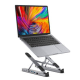 Darrahopens Electronics > Computer Accessories mbeat Stage P5 Portable Laptop Stand with USB-C Docking Station - Space Grey