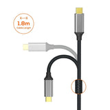 darrahopens Electronics > Computer Accessories mbeat Tough Link 1.8m 4K USB-C to Display Port Cable - Space Grey