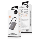 Darrahopens Electronics > Computer Accessories mbeat Tough Link USB-C to Dual 4K HDMI Adapter - Space Grey