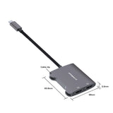 Darrahopens Electronics > Computer Accessories mbeat Tough Link USB-C to Dual 4K HDMI Adapter - Space Grey